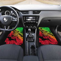 Sundiata Keita Car Mats with Regal Portrait, Lion of Mali Title and Bold Tribal Brushstroke Pattern - Wonder Print Shop