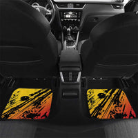 Sundiata Keita Car Mats with Regal Portrait, Lion of Mali Title and Bold Tribal Brushstroke Pattern - Wonder Print Shop