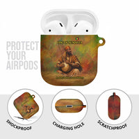 Sundiata Keita AirPods Case Griot Storytelling Scene, Epic of Sundiata Text and Heritage-Inspired Earth Tone - Wonder Print Shop