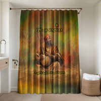 Sundiata Keita Bathroom Set Griot Storytelling Scene, Epic of Sundiata Text and Heritage-Inspired Earth Tone - Wonder Print Shop