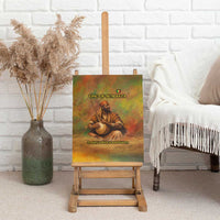Sundiata Keita Canvas Wall Art Griot Storytelling Scene, Epic of Sundiata Text and Heritage-Inspired Earth Tone - Wonder Print Shop