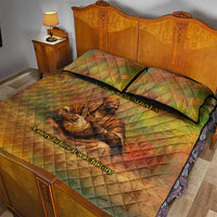 Sundiata Keita Quilt Bed Set Griot Storytelling Scene, Epic of Sundiata Text and Heritage-Inspired Earth Tone - Wonder Print Shop