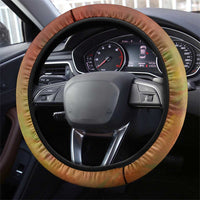 Sundiata Keita Steering Wheel Cover Griot Storytelling Scene, Epic of Sundiata Text and Heritage-Inspired Earth Tone - Wonder Print Shop