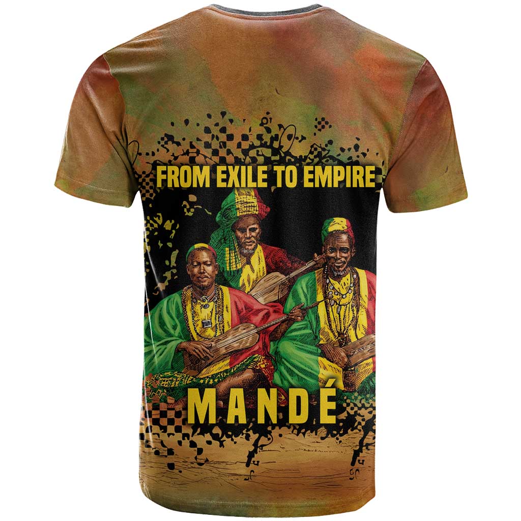 Sundiata Keita T shirt Griot Storytelling Scene, Epic of Sundiata Text and Heritage-Inspired Earth Tone - Wonder Print Shop
