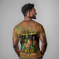 Sundiata Keita T shirt Griot Storytelling Scene, Epic of Sundiata Text and Heritage-Inspired Earth Tone - Wonder Print Shop