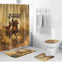Sundiata Keita Bathroom Set with Kirina 1235 Battle Map, Horseback Warrior and Birth of an Empire Design - Wonder Print Shop