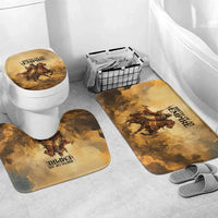 Sundiata Keita Bathroom Set with Kirina 1235 Battle Map, Horseback Warrior and Birth of an Empire Design - Wonder Print Shop