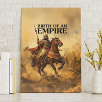 Sundiata Keita Canvas Wall Art with Kirina 1235 Battle Map, Horseback Warrior and Birth of an Empire Design - Wonder Print Shop