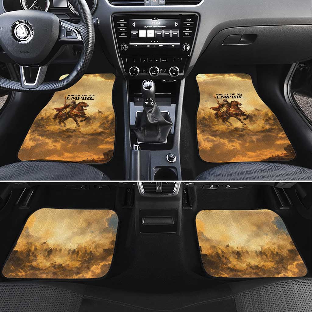 Sundiata Keita Car Mats with Kirina 1235 Battle Map, Horseback Warrior and Birth of an Empire Design - Wonder Print Shop