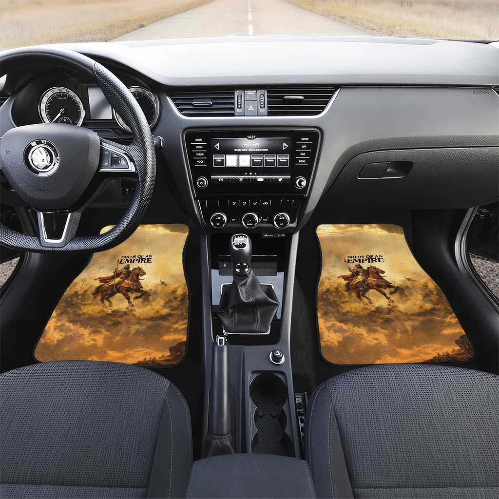 Sundiata Keita Car Mats with Kirina 1235 Battle Map, Horseback Warrior and Birth of an Empire Design - Wonder Print Shop