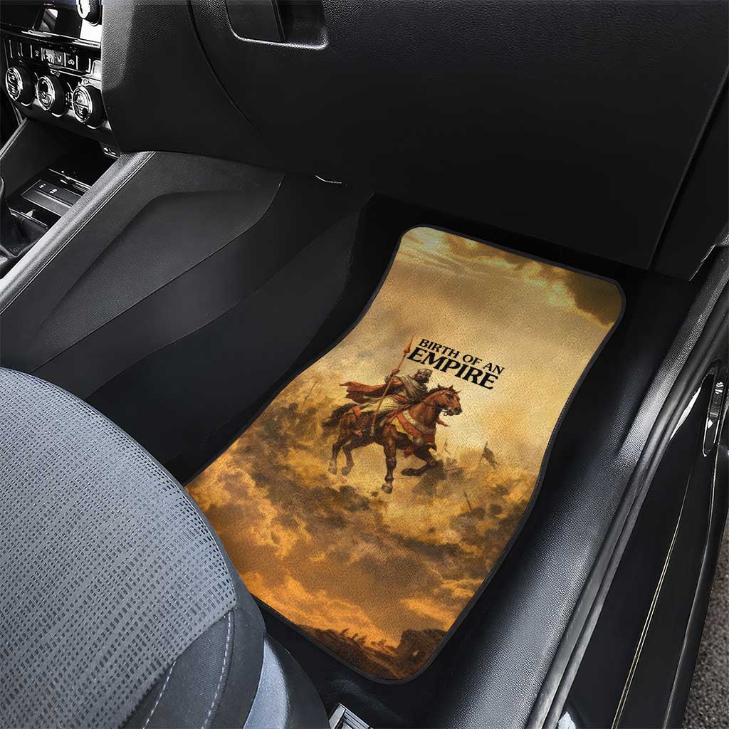 Sundiata Keita Car Mats with Kirina 1235 Battle Map, Horseback Warrior and Birth of an Empire Design - Wonder Print Shop