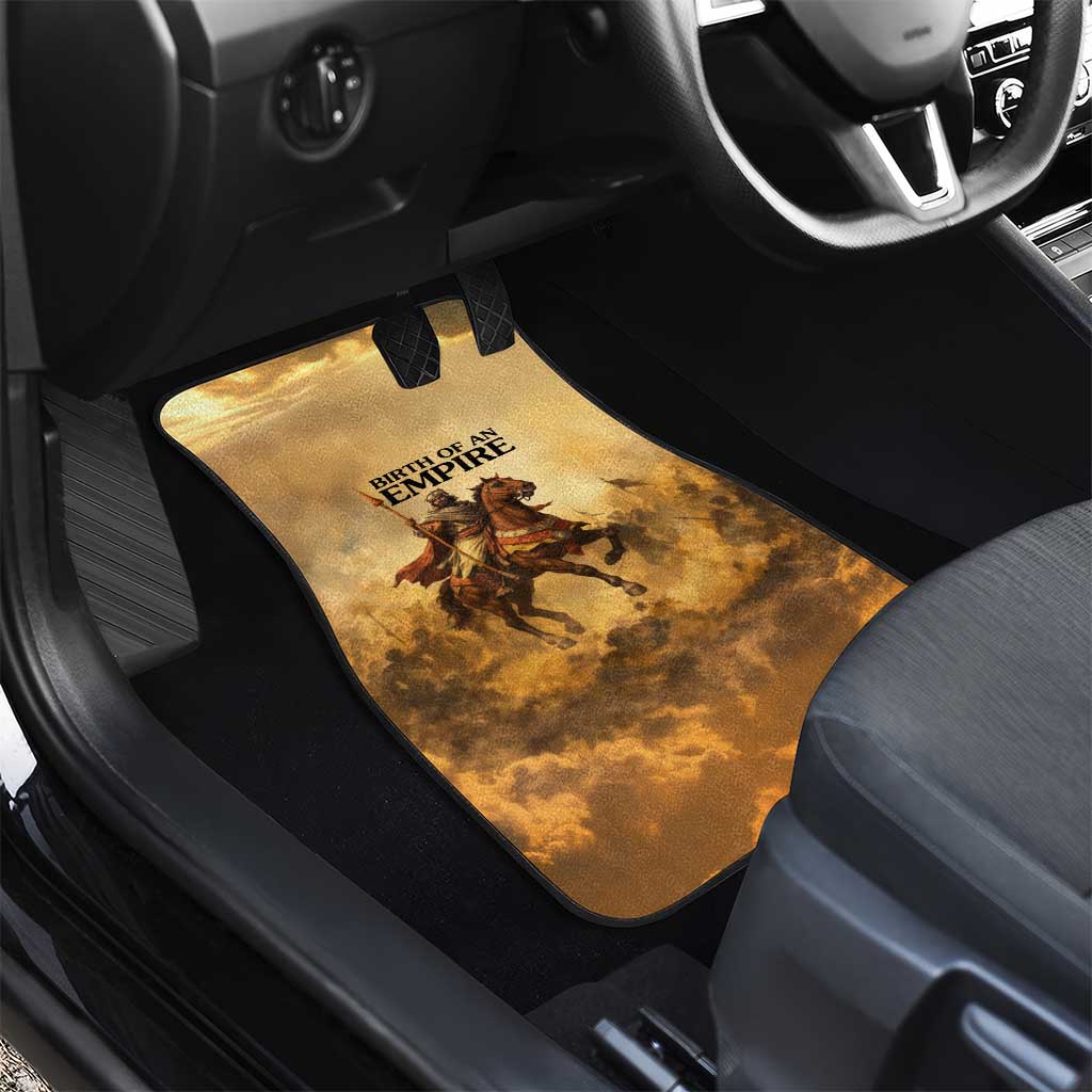 Sundiata Keita Car Mats with Kirina 1235 Battle Map, Horseback Warrior and Birth of an Empire Design - Wonder Print Shop