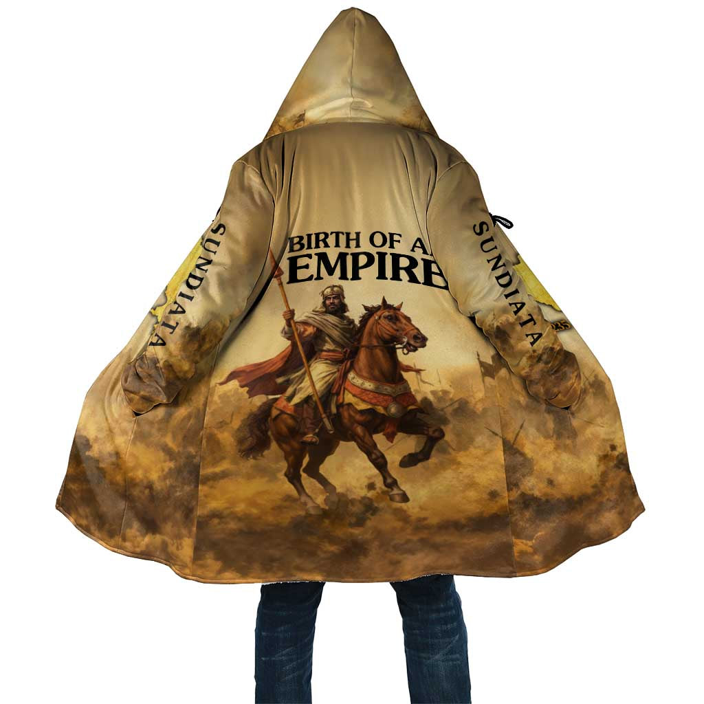 Sundiata Keita Cloak with Kirina 1235 Battle Map, Horseback Warrior and Birth of an Empire Design - Wonder Print Shop