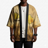 Sundiata Keita Kimono with Kirina 1235 Battle Map, Horseback Warrior and Birth of an Empire Design - Wonder Print Shop