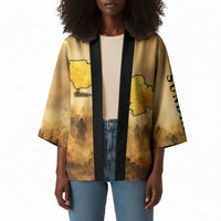 Sundiata Keita Kimono with Kirina 1235 Battle Map, Horseback Warrior and Birth of an Empire Design - Wonder Print Shop