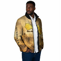 Sundiata Keita Padded Jacket with Kirina 1235 Battle Map, Horseback Warrior and Birth of an Empire Design - Wonder Print Shop