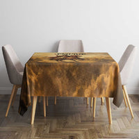 Sundiata Keita Tablecloth with Kirina 1235 Battle Map, Horseback Warrior and Birth of an Empire Design - Wonder Print Shop