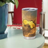 Sundiata Keita Tumbler Cup with Kirina 1235 Battle Map, Horseback Warrior and Birth of an Empire Design - Wonder Print Shop