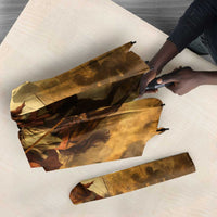 Sundiata Keita Umbrella with Kirina 1235 Battle Map, Horseback Warrior and Birth of an Empire Design - Wonder Print Shop