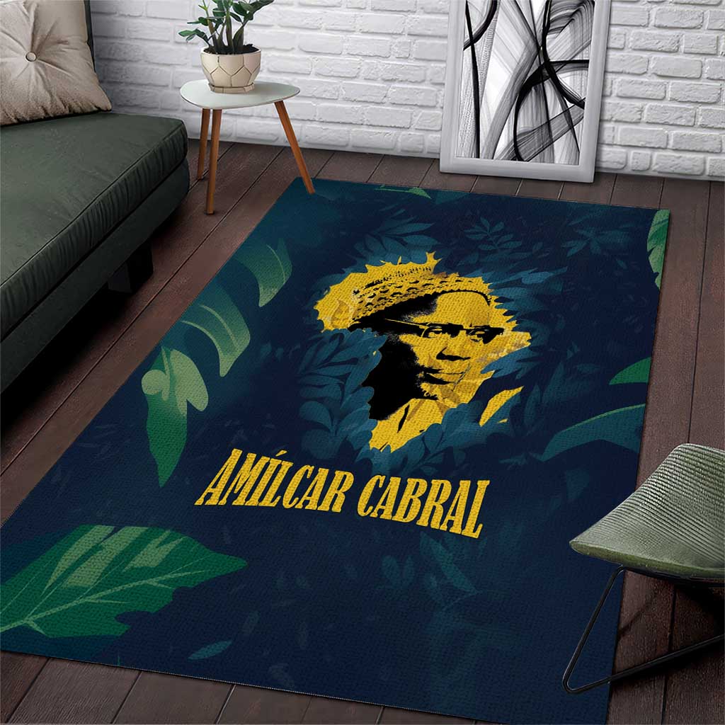 Amilcar Cabral Area Rug Guinea-Bissau African National Liberation Leader - Cultural Resistance Tribute - Wonder Print Shop