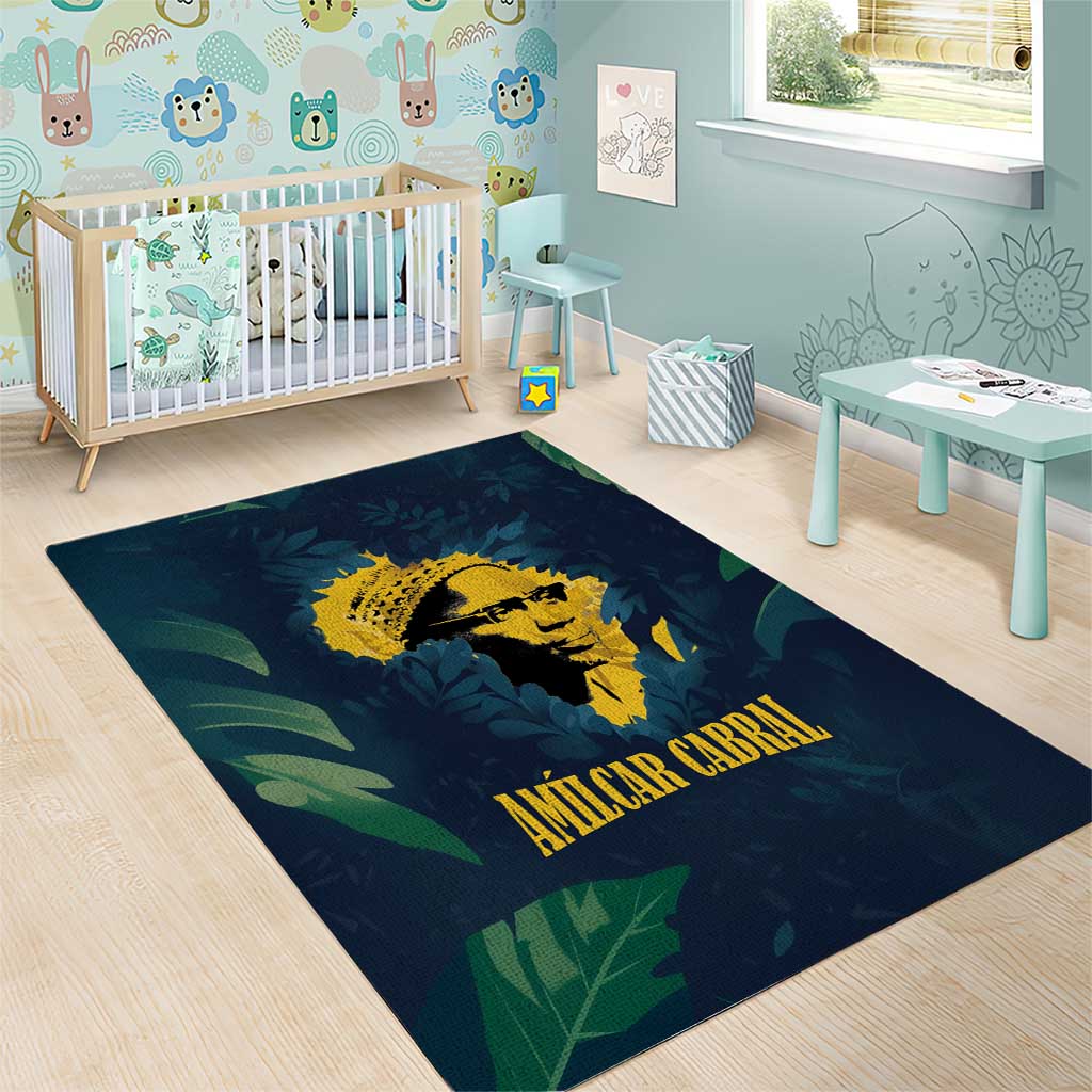Amilcar Cabral Area Rug Guinea-Bissau African National Liberation Leader - Cultural Resistance Tribute - Wonder Print Shop