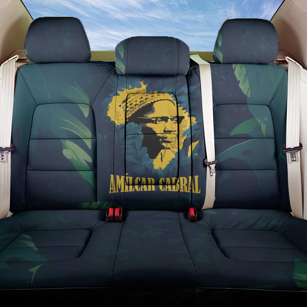 Amilcar Cabral Back Car Seat Cover Guinea-Bissau African National Liberation Leader - Cultural Resistance Tribute - Wonder Print Shop
