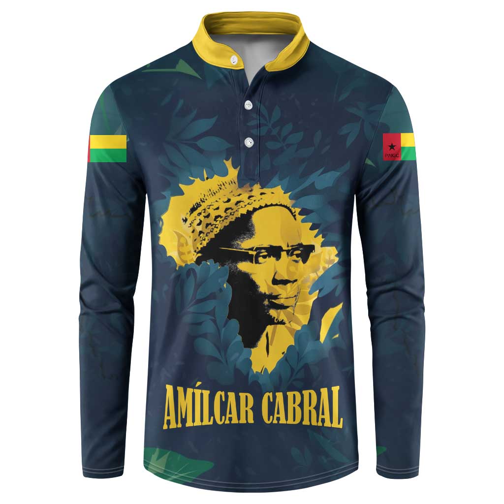 Amilcar Cabral Button Sweatshirt Guinea-Bissau African National Liberation Leader - Cultural Resistance Tribute