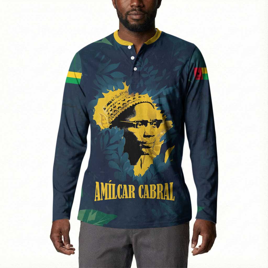Amilcar Cabral Button Sweatshirt Guinea-Bissau African National Liberation Leader - Cultural Resistance Tribute