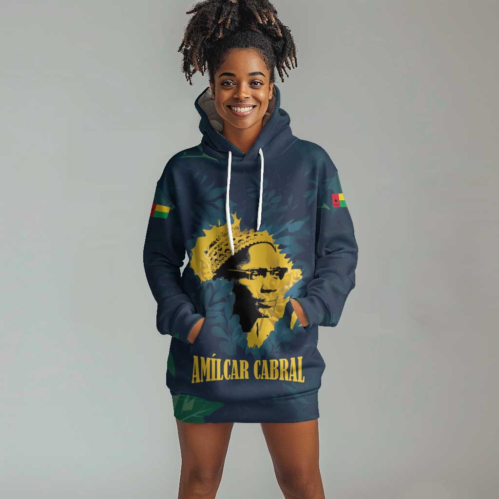 Amilcar Cabral Hoodie Dress Guinea-Bissau African National Liberation Leader - Cultural Resistance Tribute - Wonder Print Shop