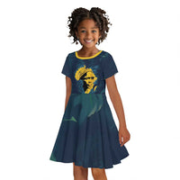 Amilcar Cabral Kid Short Sleeve Dress Guinea-Bissau African National Liberation Leader - Cultural Resistance Tribute - Wonder Print Shop
