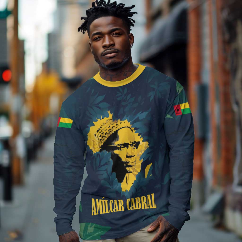 Amilcar Cabral Long Sleeve Shirt Guinea-Bissau African National Liberation Leader - Cultural Resistance Tribute - Wonder Print Shop