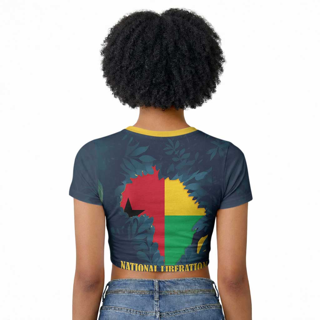 Amilcar Cabral Raglan Cropped T shirt Guinea-Bissau African National Liberation Leader - Cultural Resistance Tribute - Wonder Print Shop