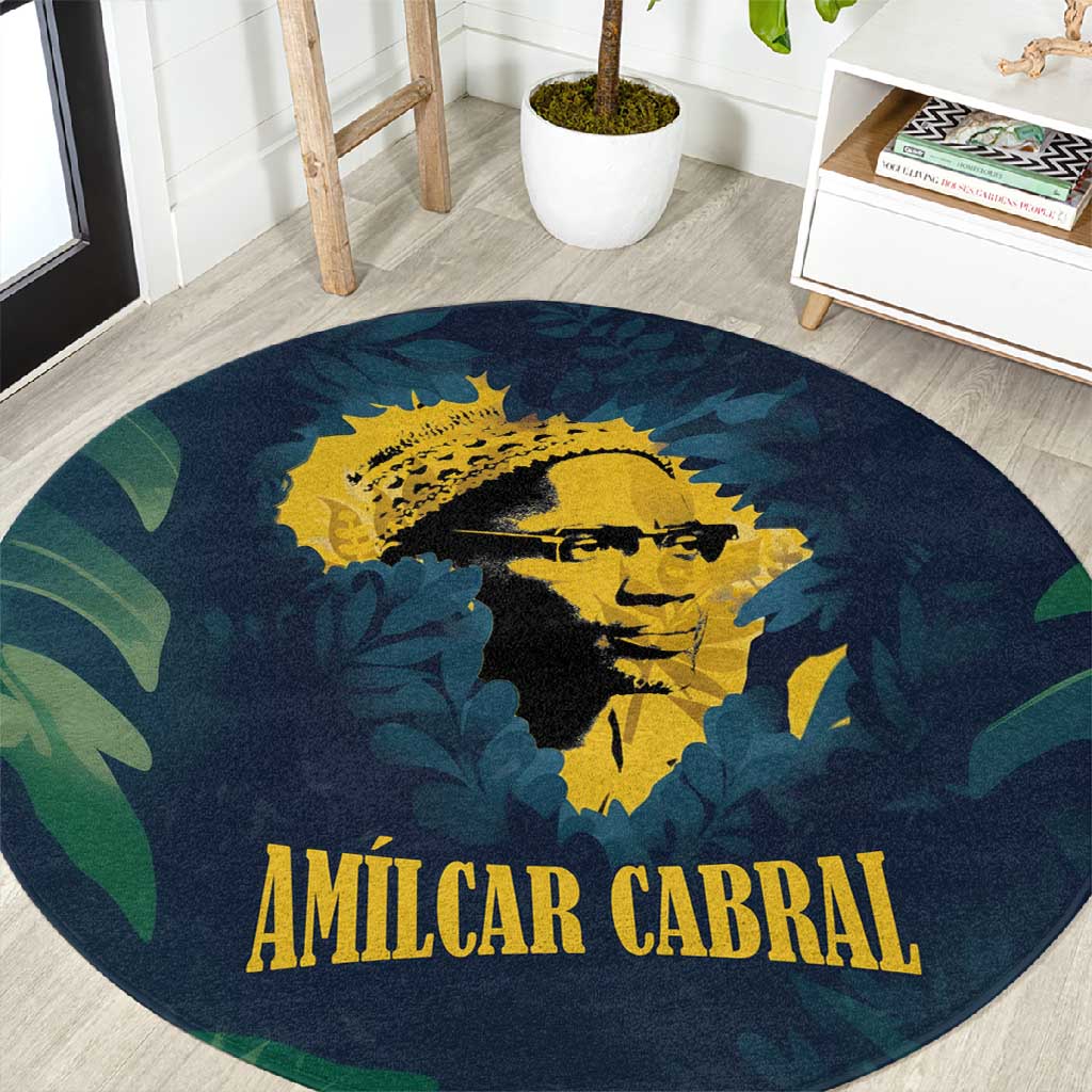 Amilcar Cabral Round Carpet Guinea-Bissau African National Liberation Leader - Cultural Resistance Tribute - Wonder Print Shop