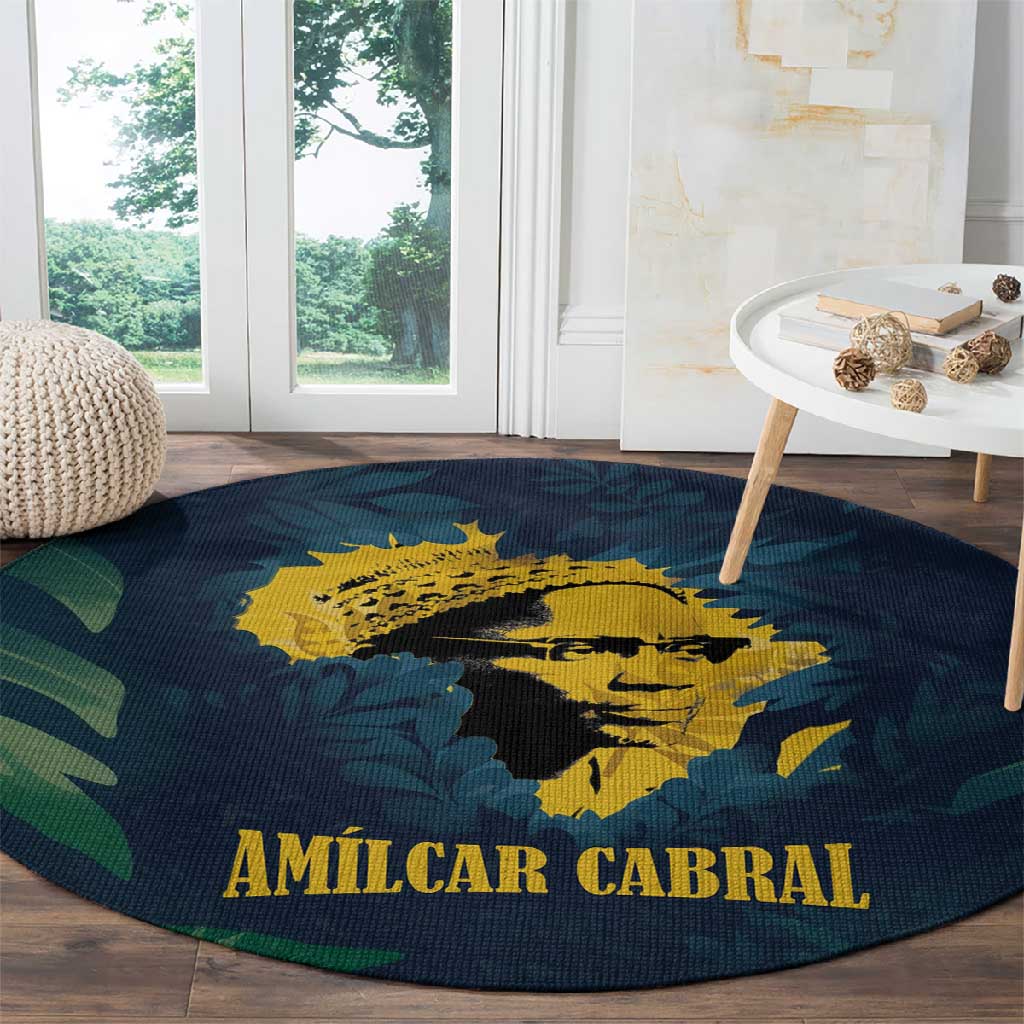 Amilcar Cabral Round Carpet Guinea-Bissau African National Liberation Leader - Cultural Resistance Tribute - Wonder Print Shop