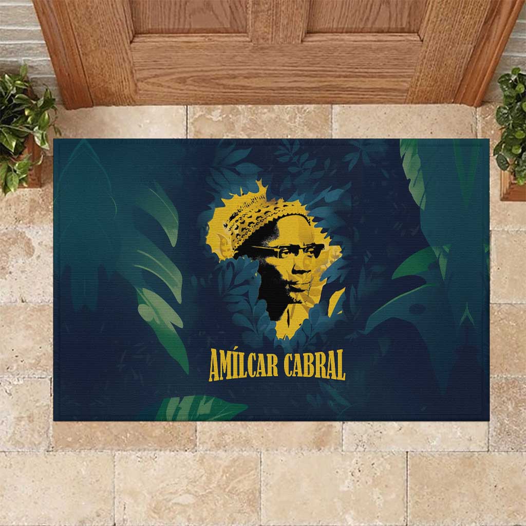 Amilcar Cabral Rubber Doormat Guinea-Bissau African National Liberation Leader - Cultural Resistance Tribute - Wonder Print Shop
