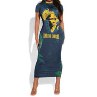 Amilcar Cabral Short Sleeve Bodycon Dress Guinea-Bissau African National Liberation Leader - Cultural Resistance Tribute - Wonder Print Shop
