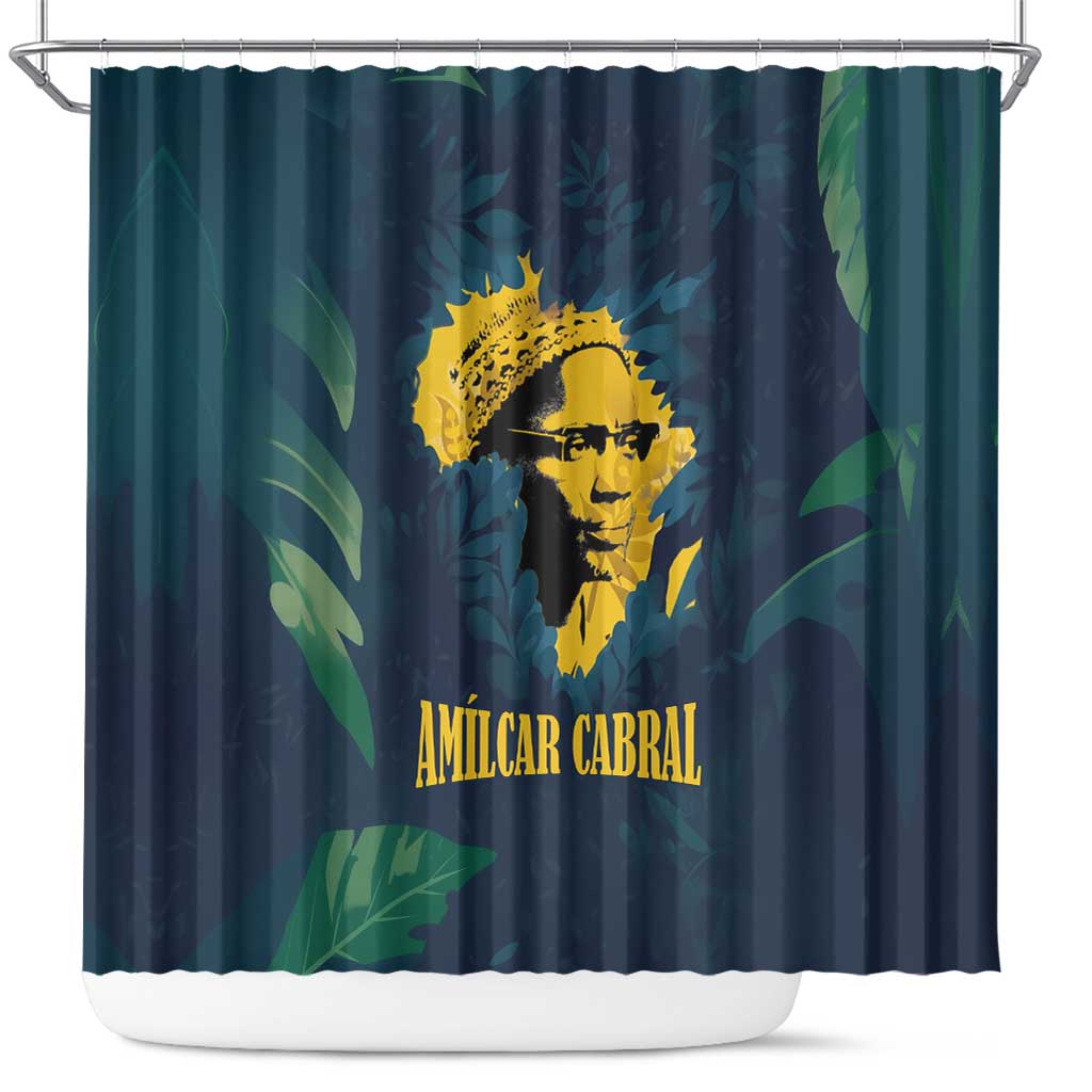 Amilcar Cabral Shower Curtain Guinea-Bissau African National Liberation Leader - Cultural Resistance Tribute - Wonder Print Shop