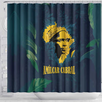 Amilcar Cabral Shower Curtain Guinea-Bissau African National Liberation Leader - Cultural Resistance Tribute - Wonder Print Shop