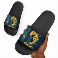 Amilcar Cabral Slide Sandals Guinea-Bissau African National Liberation Leader - Cultural Resistance Tribute - Wonder Print Shop