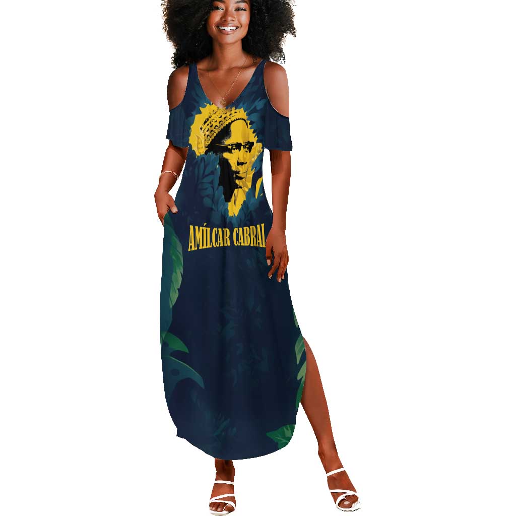 Amilcar Cabral Summer Maxi Dress Guinea-Bissau African National Liberation Leader - Cultural Resistance Tribute - Wonder Print Shop