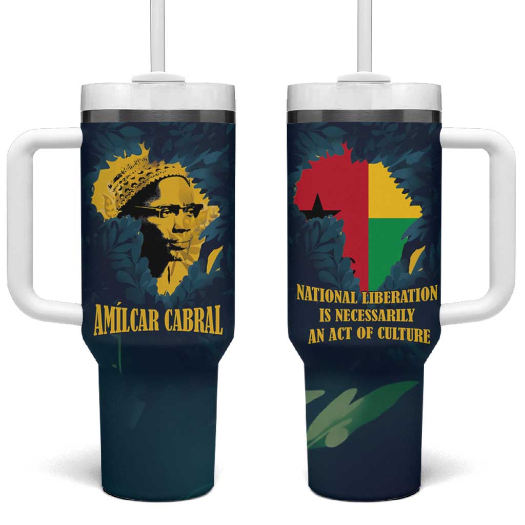 Amilcar Cabral Tumbler With Handle Guinea-Bissau African National Liberation Leader - Cultural Resistance Tribute - Wonder Print Shop