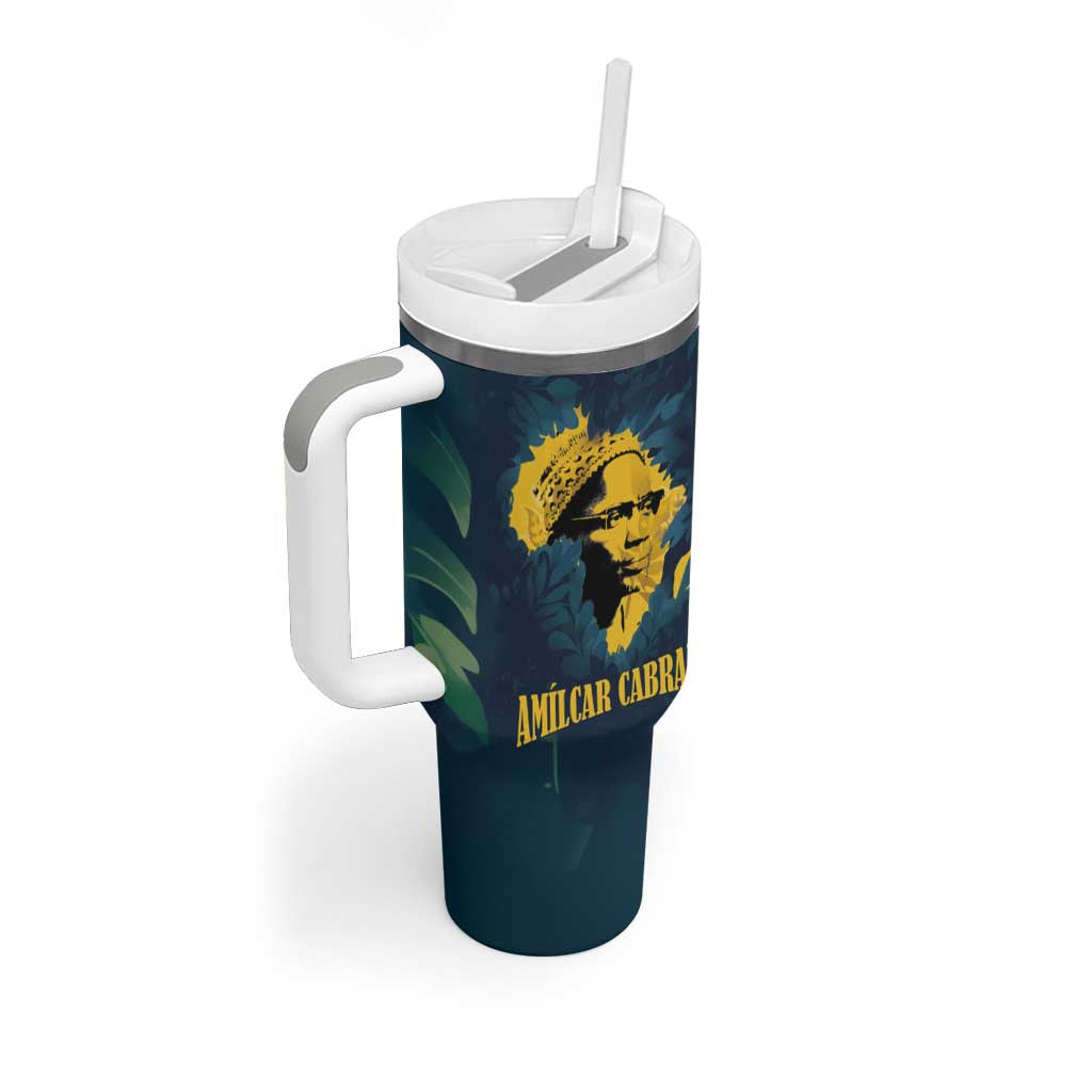 Amilcar Cabral Tumbler With Handle Guinea-Bissau African National Liberation Leader - Cultural Resistance Tribute - Wonder Print Shop