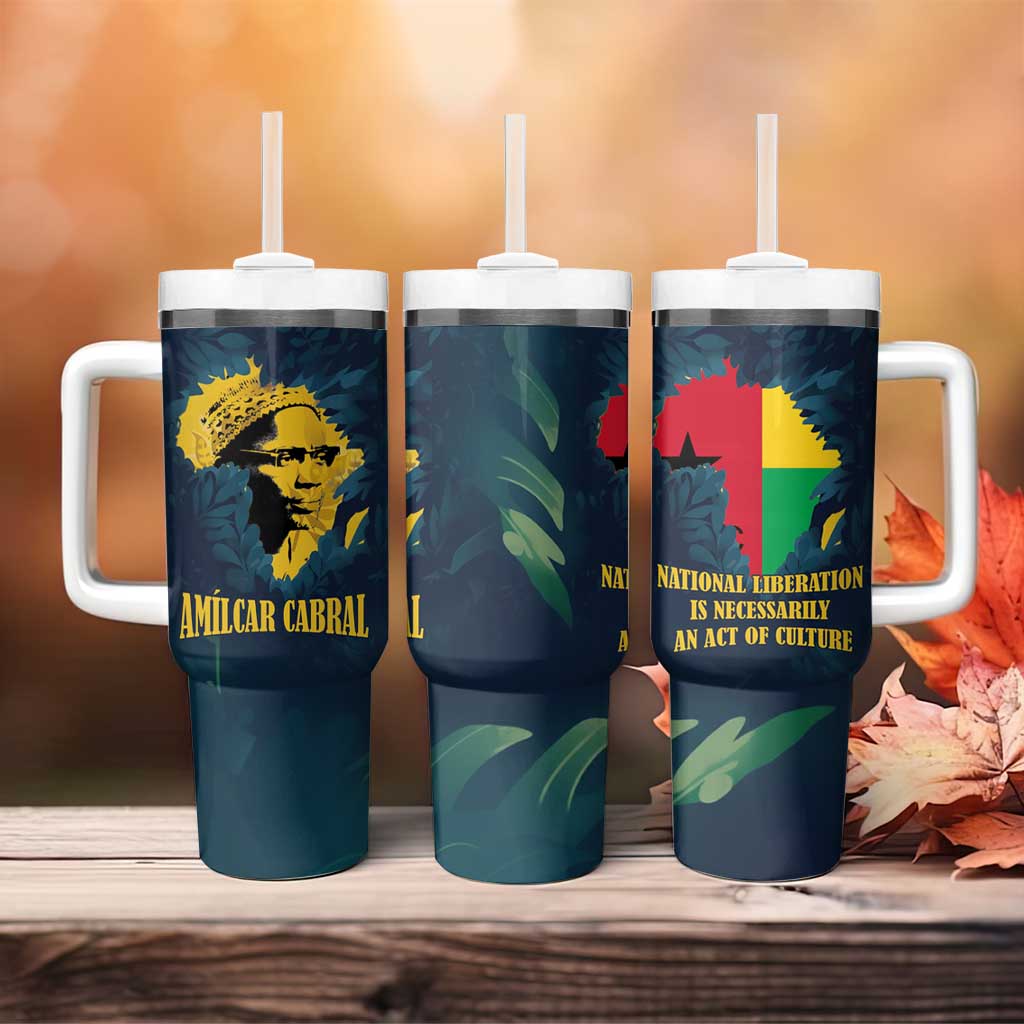 Amilcar Cabral Tumbler With Handle Guinea-Bissau African National Liberation Leader - Cultural Resistance Tribute - Wonder Print Shop