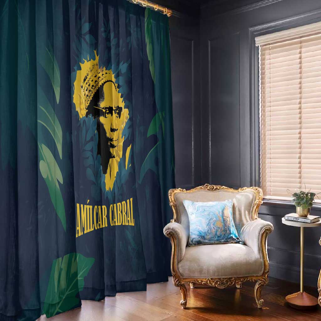 Amilcar Cabral Window Curtain Guinea-Bissau African National Liberation Leader - Cultural Resistance Tribute - Wonder Print Shop