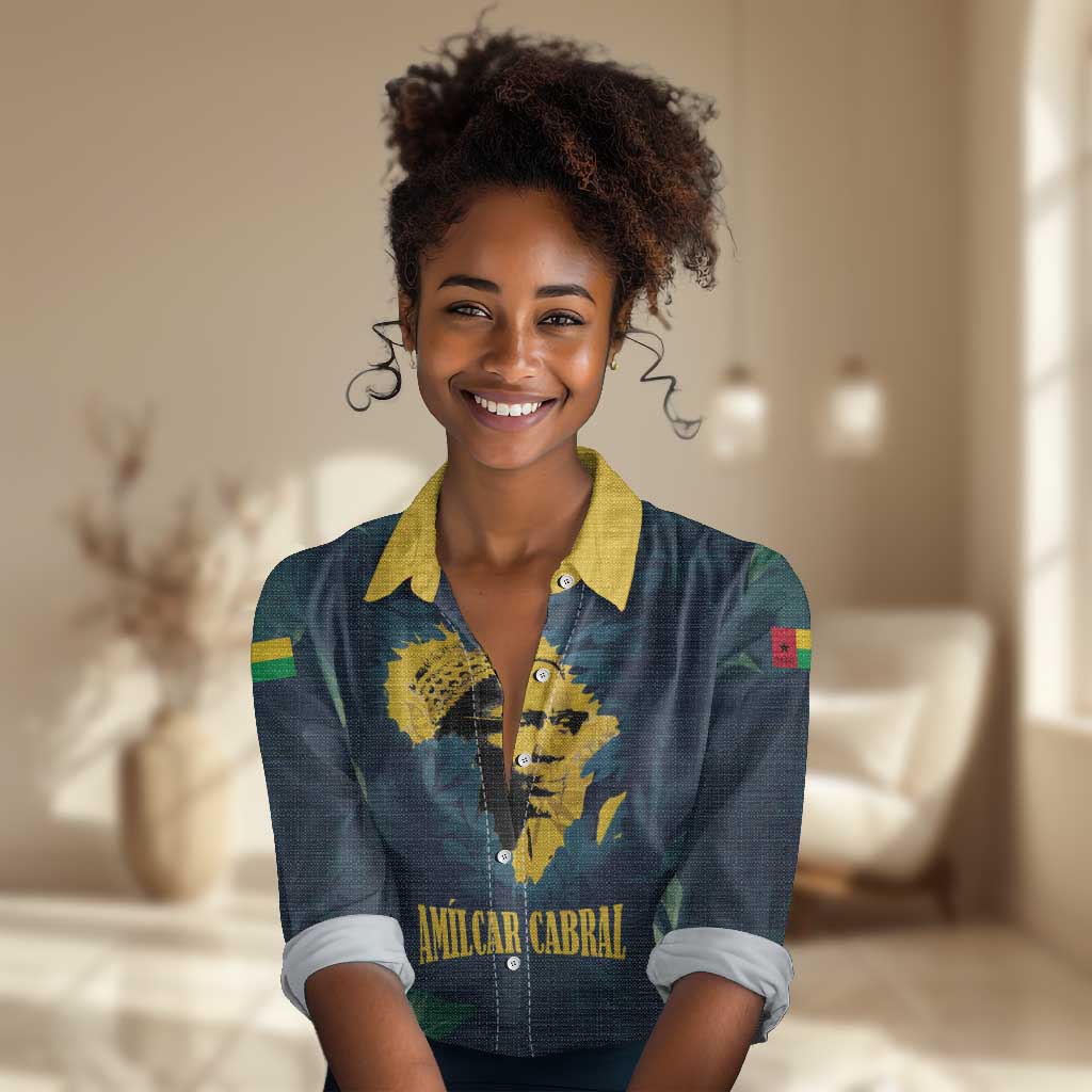 Amilcar Cabral Women Casual Shirt Guinea-Bissau African National Liberation Leader - Cultural Resistance Tribute - Wonder Print Shop