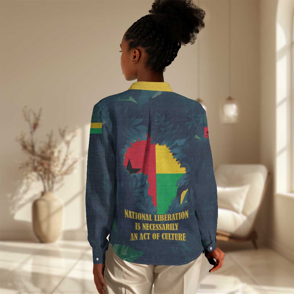 Amilcar Cabral Women Casual Shirt Guinea-Bissau African National Liberation Leader - Cultural Resistance Tribute - Wonder Print Shop