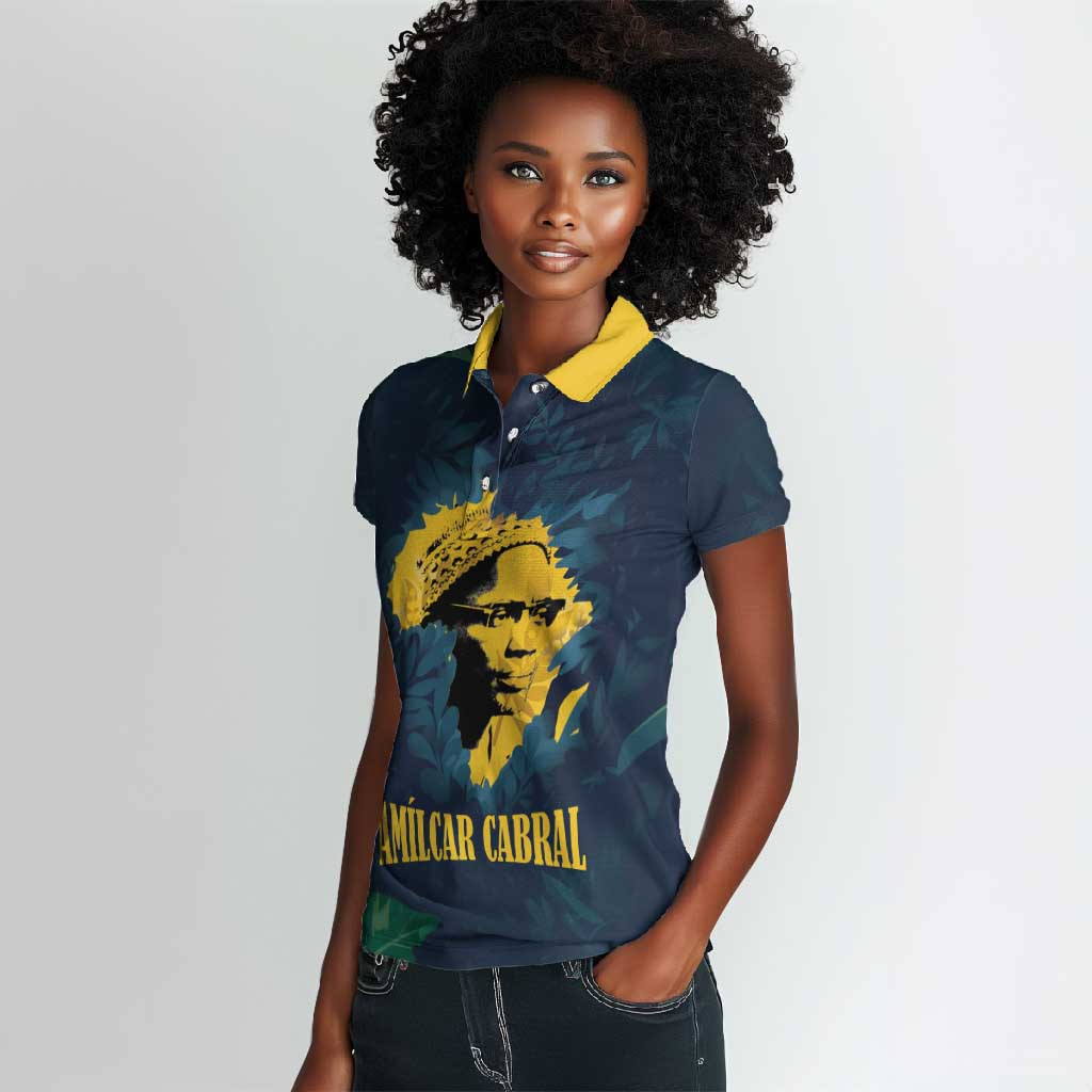 Amilcar Cabral Women Polo Shirt Guinea-Bissau African National Liberation Leader - Cultural Resistance Tribute - Wonder Print Shop