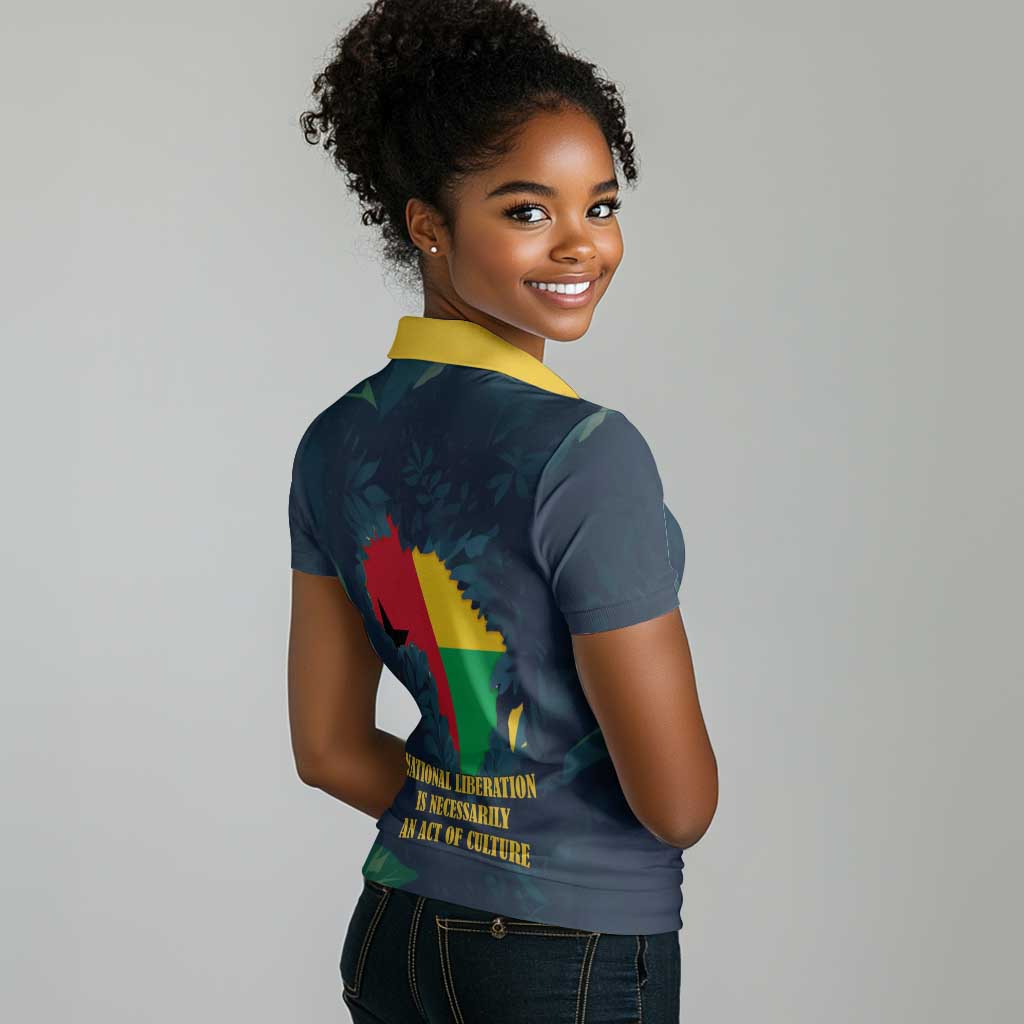 Amilcar Cabral Women Polo Shirt Guinea-Bissau African National Liberation Leader - Cultural Resistance Tribute - Wonder Print Shop