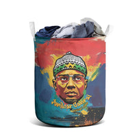 Amilcar Cabral Laundry Basket Armed Activist Quote Raised Fist African Liberation Tribute - Colorful Paint Stroke - Wonder Print Shop
