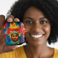 Amilcar Cabral AirPods Case Armed Activist Quote Raised Fist African Liberation Tribute - Colorful Paint Stroke - Wonder Print Shop